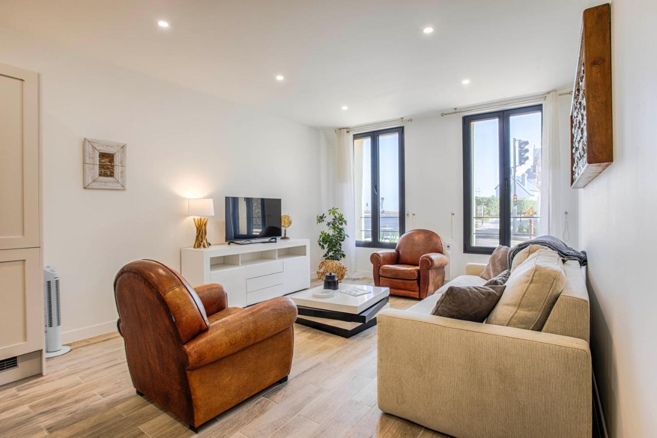 Appartement Grand Confort Bord De Mer Rez-De-Chaussee Residence La Vague Houlgate Bagian luar foto