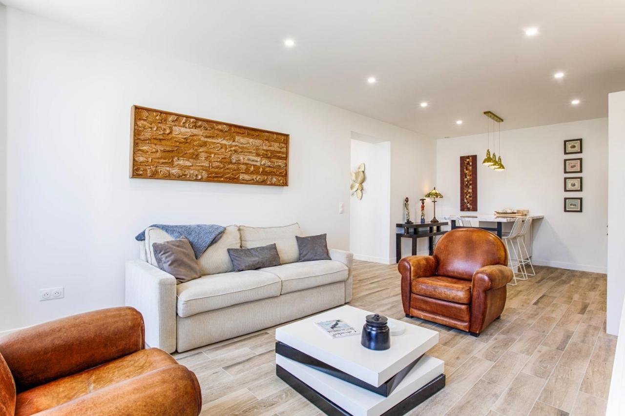 Appartement Grand Confort Bord De Mer Rez-De-Chaussee Residence La Vague Houlgate Bagian luar foto