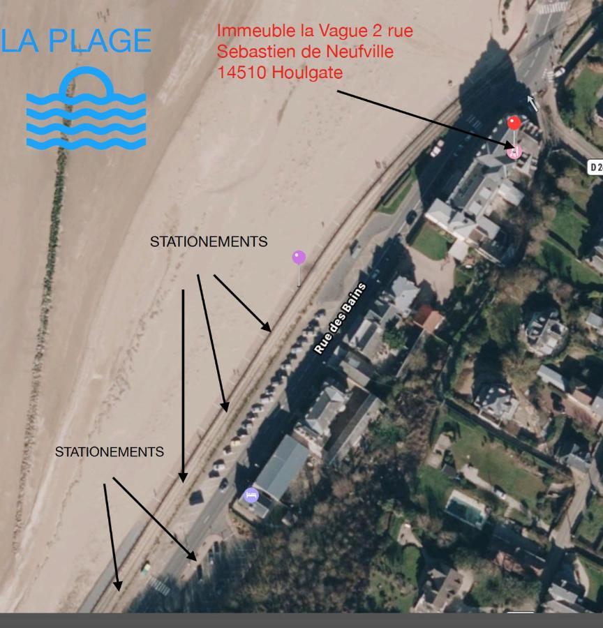 Appartement Grand Confort Bord De Mer Rez-De-Chaussee Residence La Vague Houlgate Bagian luar foto